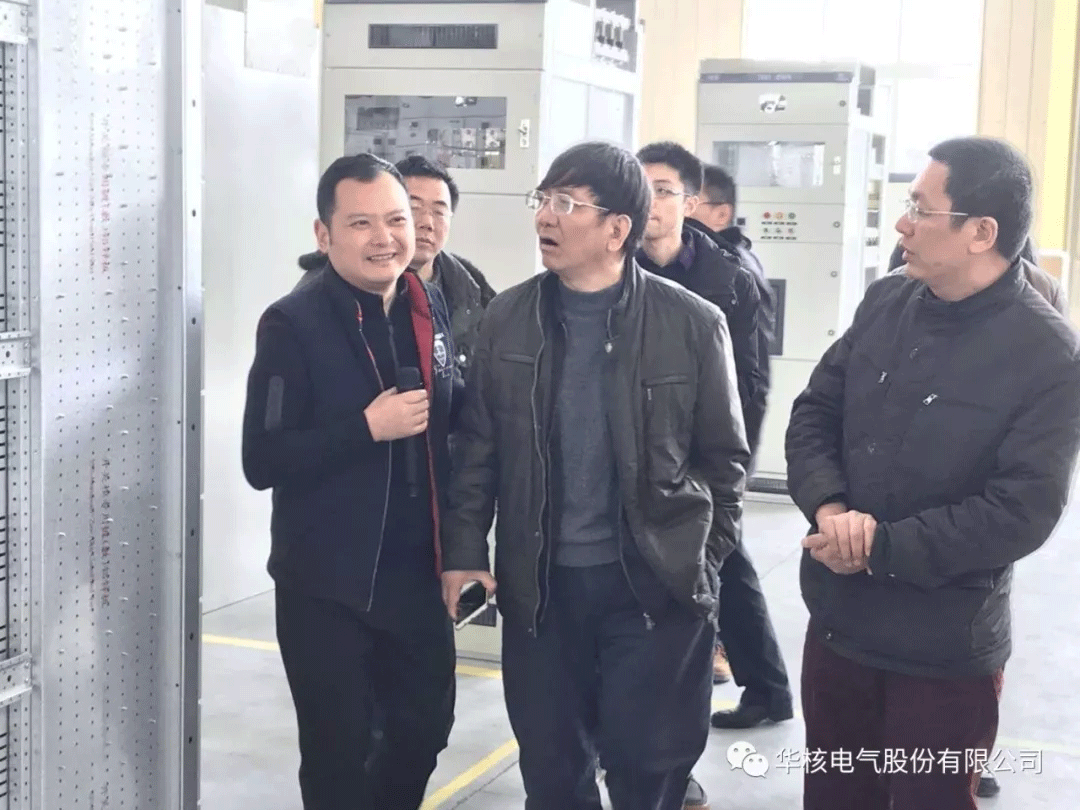 省住房城乡建设厅副厅长邱建及副市长罗蒙一行 莅临华核电气检查指导工作(图6)